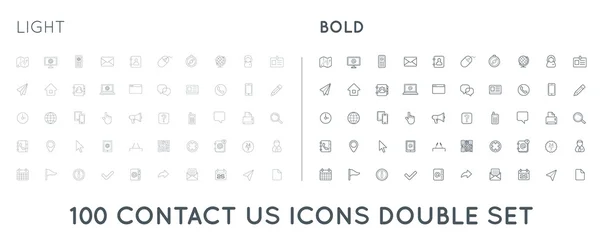 Set of Contact us Service Elements — Stockvector