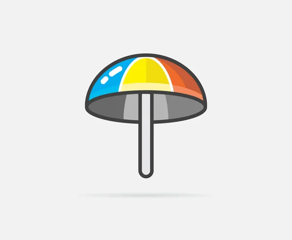 Parasol Logo lub ikona — Wektor stockowy