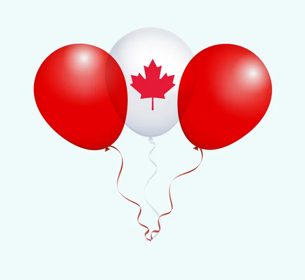 Globos Bandera Nacional de Canadá — Vector de stock