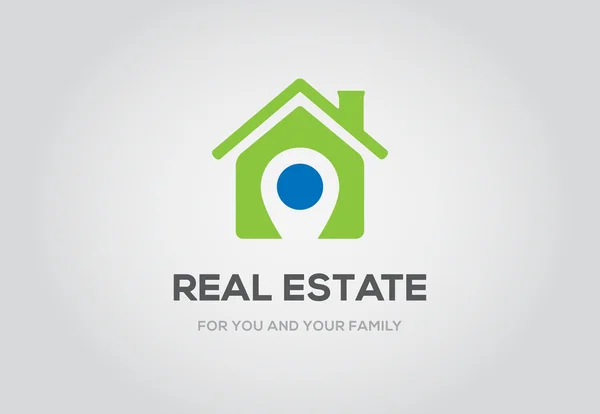 Logo real estate - Stok Vektor