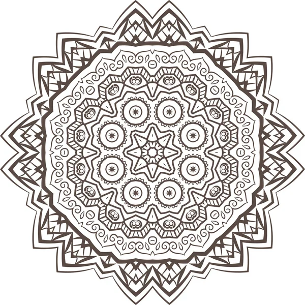 Mandala fractal ethnique — Image vectorielle