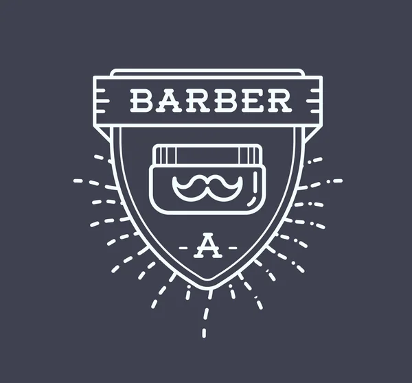 Friseur Retro-Design-Logo — Stockvektor