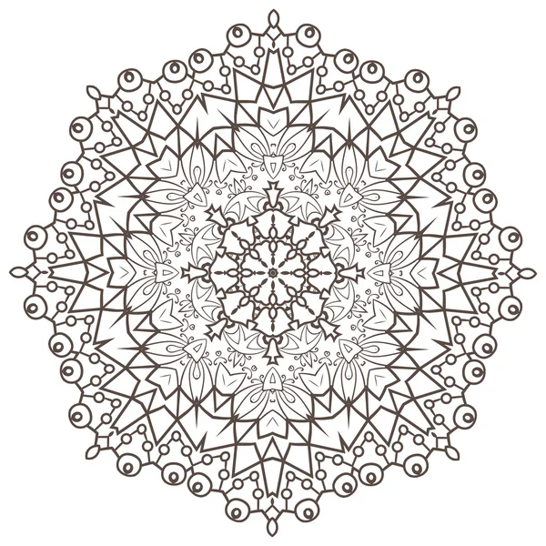 Etnik fraktal Mandala — Stok Vektör