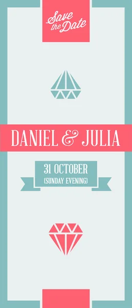 Design Awesome Wedding Invitation Template — ストックベクタ