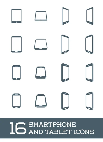 Modernes Smartphone und Tablet-Symbol — Stockvektor