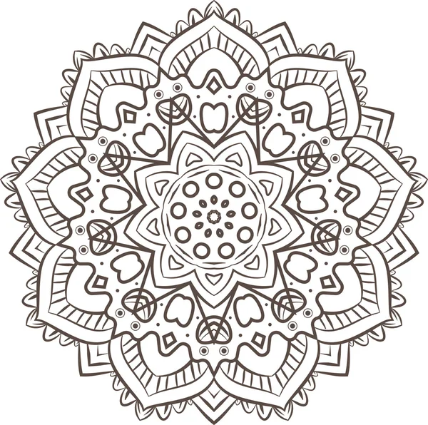 Mandala fractal ethnique — Image vectorielle