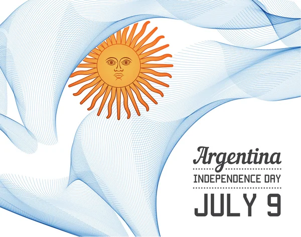 阿根廷的国庆日 — 图库矢量图片