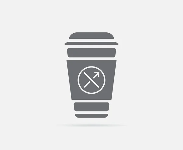 Bakkerij Shop koffiekopje pictogram — Stockvector