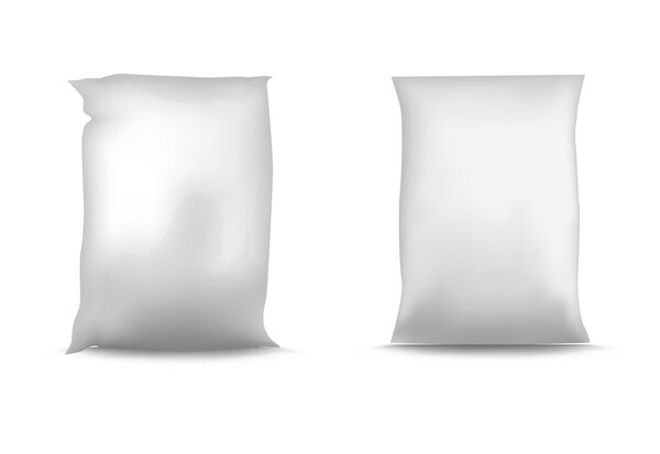 Blank White Foil Food Packaging