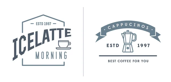 Plantillas de Logotipo de café y accesorios de café — Vector de stock