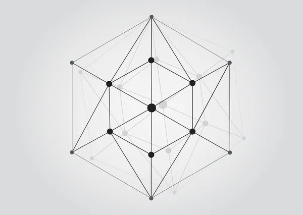 Black and White Lattice Shape Object — 图库矢量图片