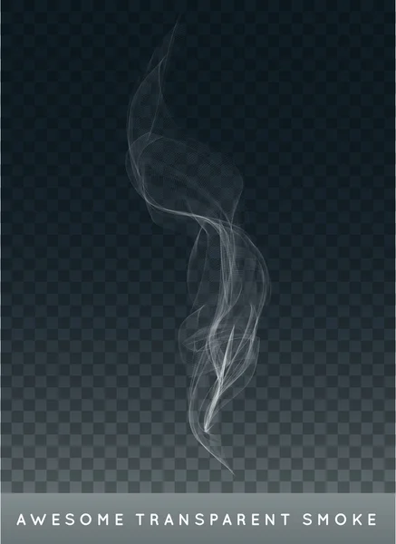 Humo de cigarrillo realista o niebla — Vector de stock