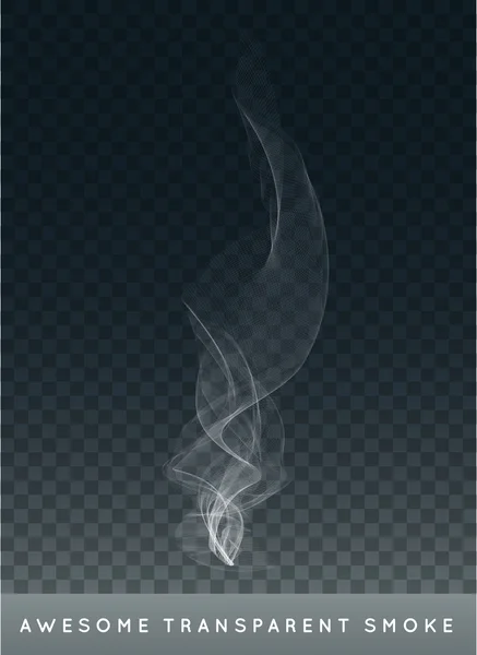 Humo de cigarrillo realista o niebla — Vector de stock