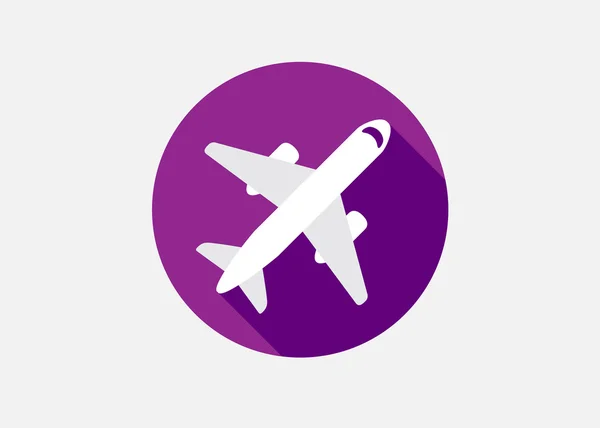 Statku powietrznego lub ikony samolotem — Wektor stockowy