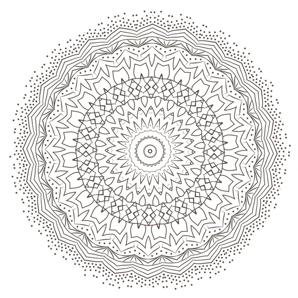 Mandala Fractal Etnia — Vetor de Stock