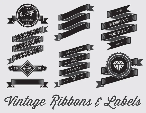 Etiquetas de diseño Premium de estilo retro — Vector de stock