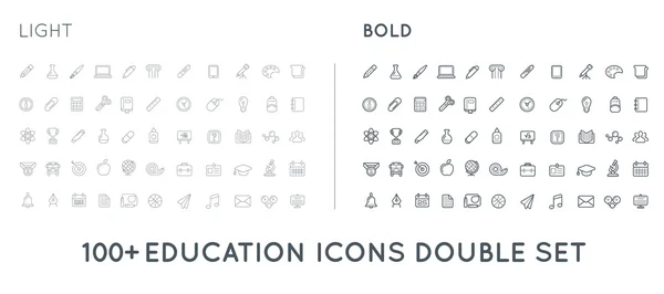 Conjunto de iconos de educación — Vector de stock