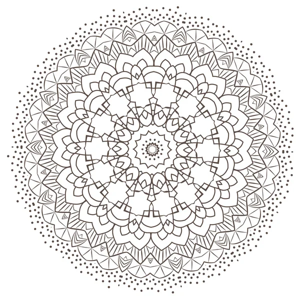 Mandala fractal étnico — Vector de stock