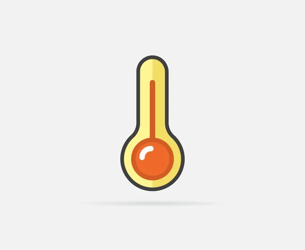 Logo ou icône du thermomètre — Image vectorielle