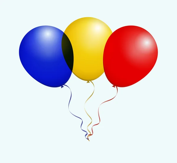 Roumanie Drapeau national ballons — Image vectorielle