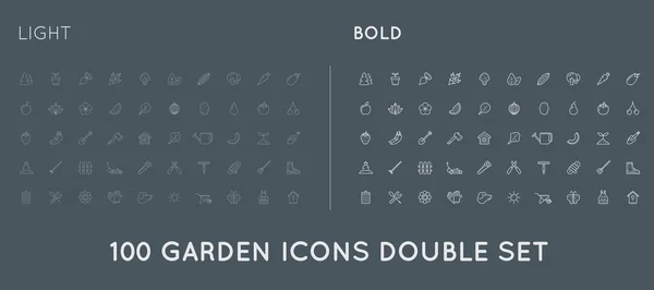 Set of Garden and Farm Icons — ストックベクタ