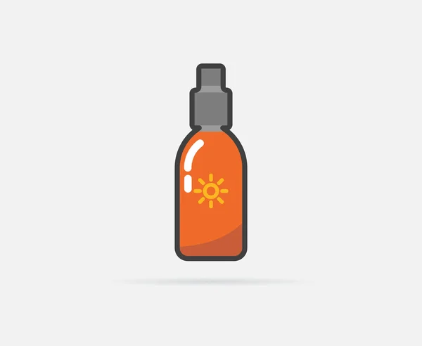 Logo ou icône de crème solaire — Image vectorielle