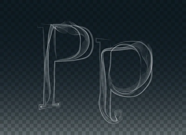 Rook of Haze Letters P — Stockvector