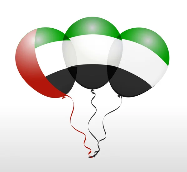 UAE National Flag Balloons — Stock Vector