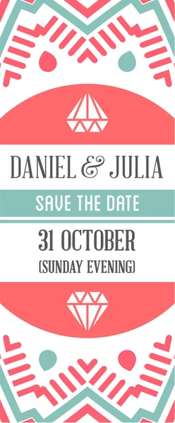 Design Awesome Wedding Invitation Template — Stockvector