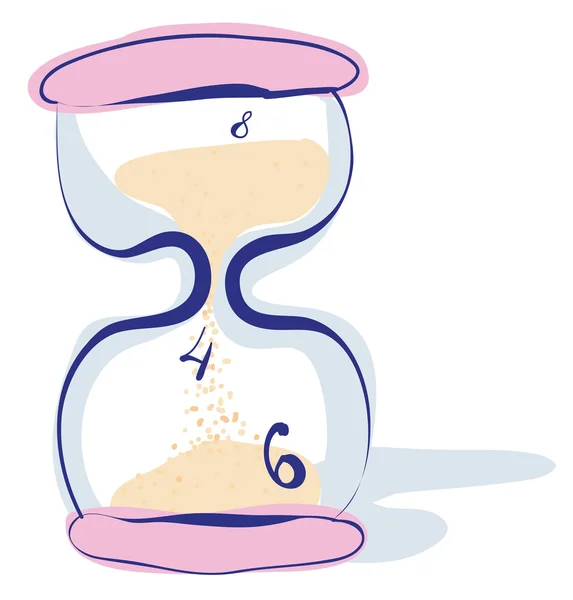 Пісочний годинник, таймер піску, пісочний годинник — стоковий вектор