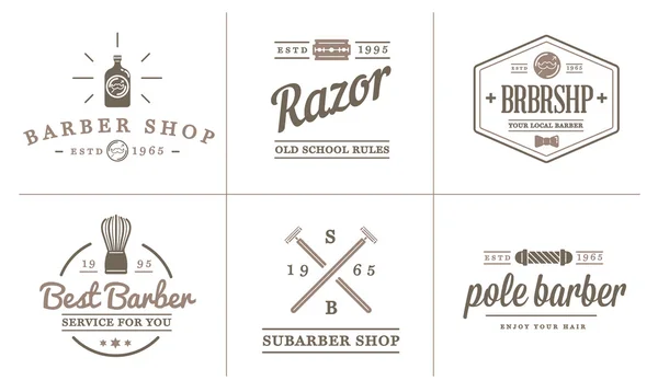 Barber and Shave Shop Elements — Wektor stockowy