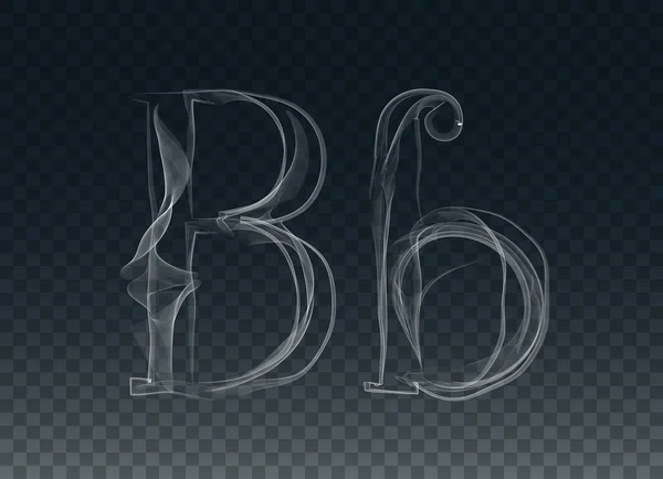 Дим або лабіринт літери B — стоковий вектор
