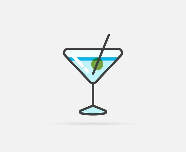 Cocktail Logo or Icon — Stock Vector