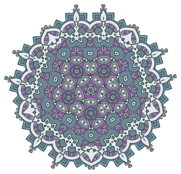 Ethnic Fractal Mandala Aztec Pattern — ストックベクタ