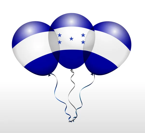 Flaga narodowa Hondurasu balony — Wektor stockowy
