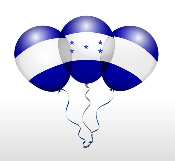 Globos Bandera Nacional de Honduras — Vector de stock