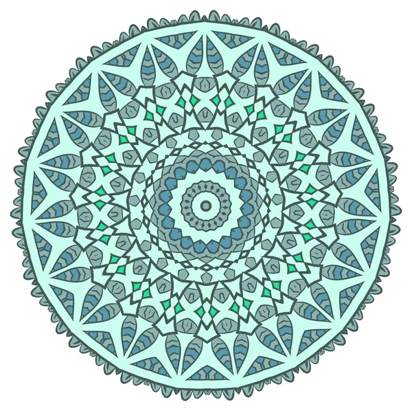 Ethnic Fractal Mandala Aztec Pattern — Stockový vektor