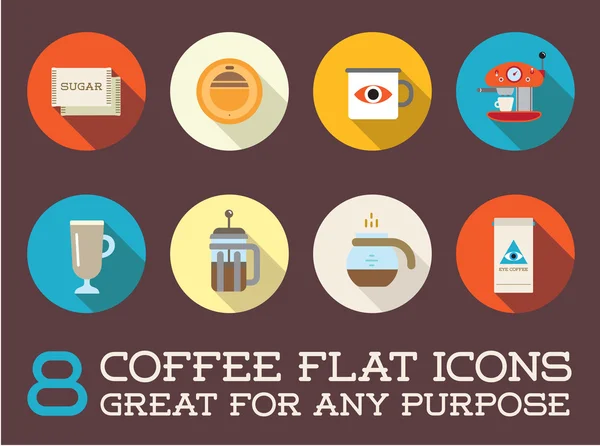 Éléments de café et accessoires de café — Image vectorielle