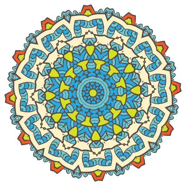 Patrón étnico Fractal Mandala Azteca — Archivo Imágenes Vectoriales