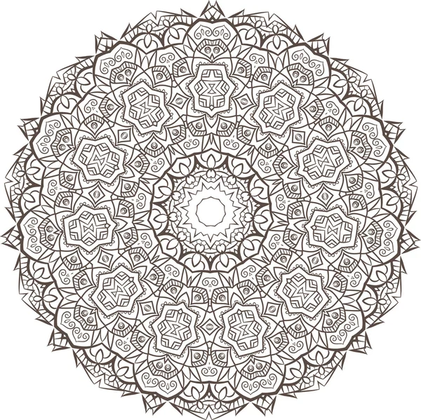 Mandala fractal étnico — Vector de stock