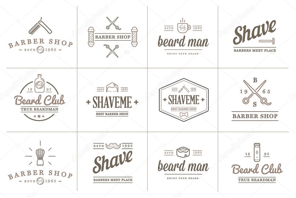 Barber and Shave Shop Elements