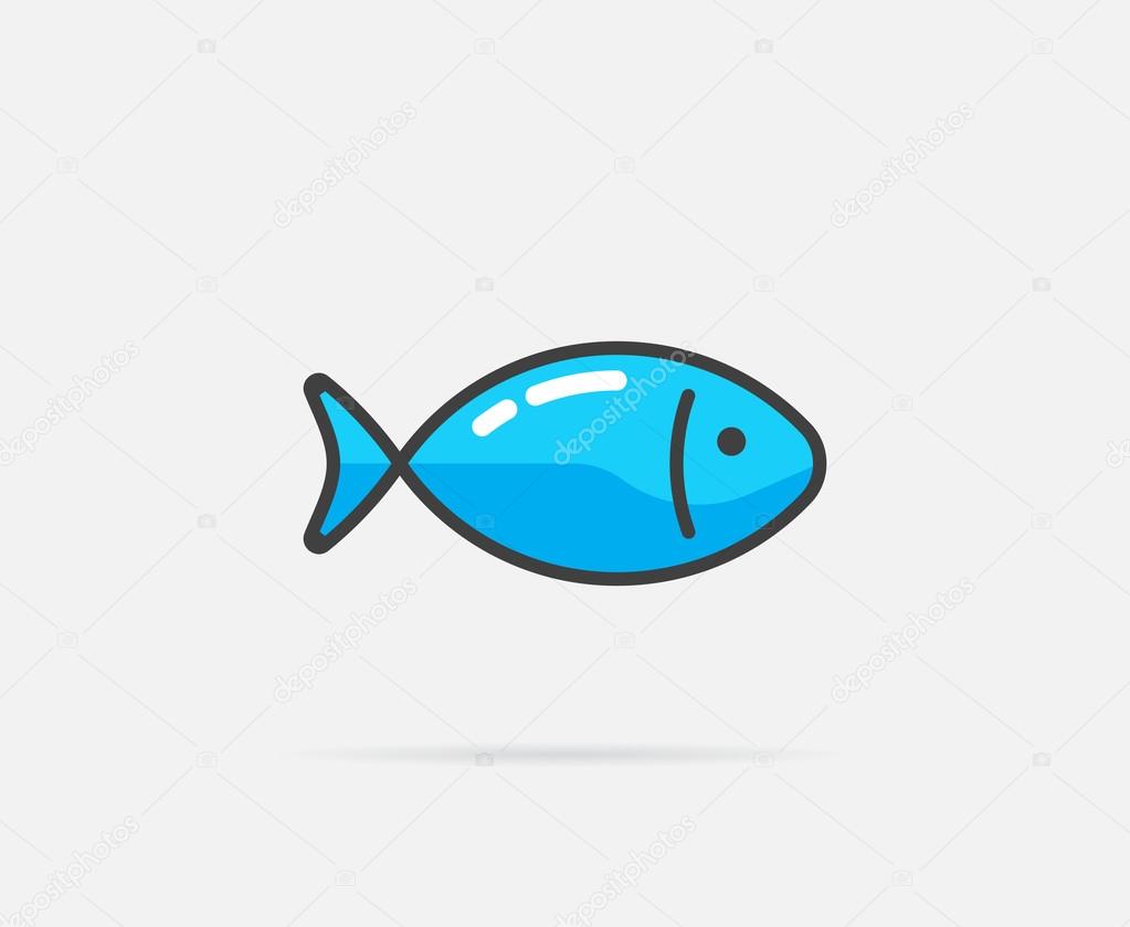 Vector Illustration of the Fish can be used as Logo or Icon