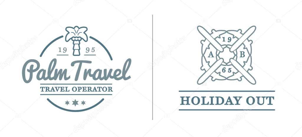 Travel Tourism and Holiday Elements Icons