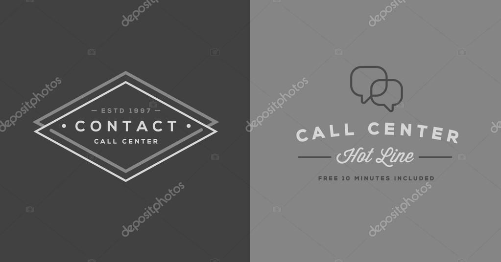 Set of Vector Contact Us Support Icons and Assistance can be used as Logo or Icon in premium quality