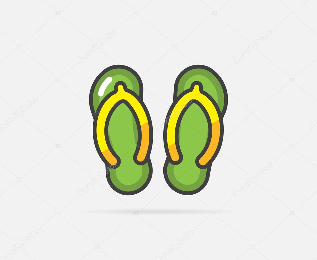 Flip Flops Logo or Icon