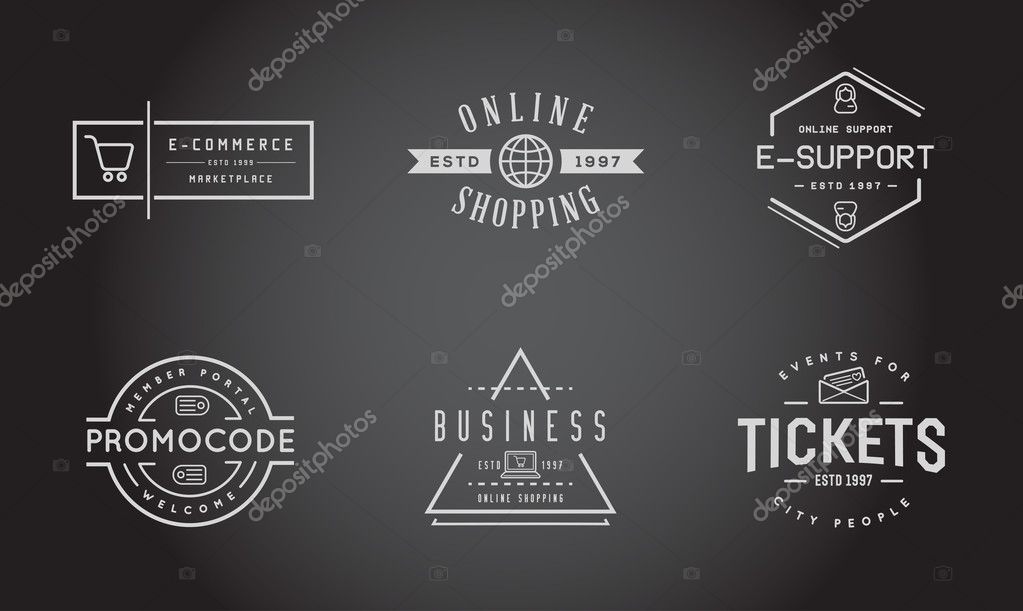 Set of Vector E-Commerce Icons Shopping and Online can be used as Logo or Icon in premium quality