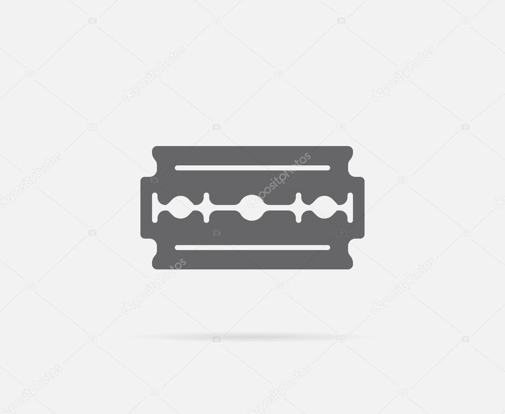 Razor Blade Old Double Edge Vector Element or Icon, Illustration Ready for Print or Plotter Cut or Using as Logotype with High Quality