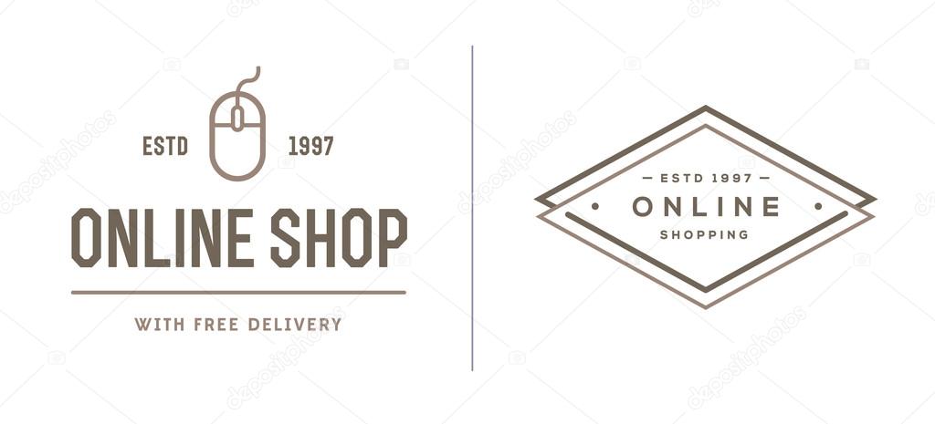Set of Vector E-Commerce Icons Shopping and Online can be used as Logo or Icon in premium quality