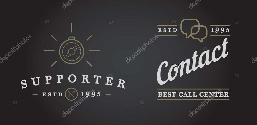 Set of Vector Contact Us Support Icons and Assistance can be used as Logo or Icon in premium quality