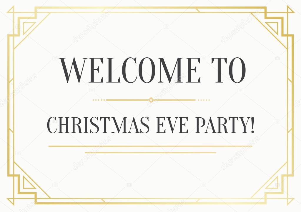 Great Vintage Invitation to Christmas Party